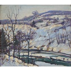 The Delaware River In Winter by 
																	Fern Isabel Coppedge
