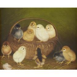 Chicks In A Basket by 
																	Ben Austrian