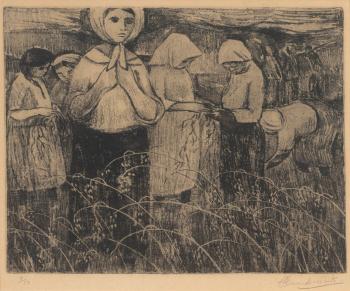 Women Harvesting by 
																	Eleanore Esmonde-White