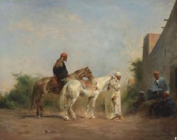 Horse Traders by 
																	Eugene Fromentin