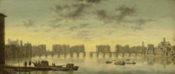 Old London Bridge by 
																	Claude de Jongh