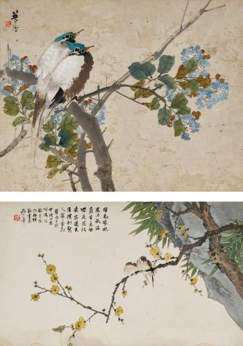 Birds And Flowers And Luo Sanfeng, Birds And Flowers by 
																	 Zhu Menglu