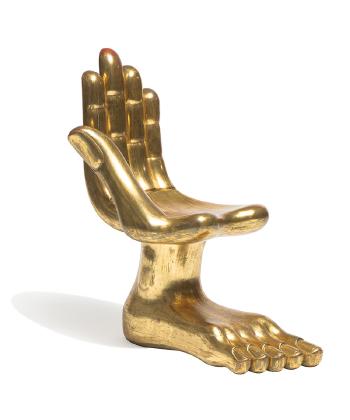 Hand Foot Chair by 
																			Pedro Friedeberg