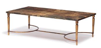 Parchment Covered Table by 
																	Aldo Tura