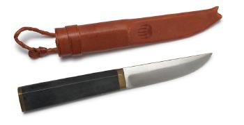 Puuko Knife and Sheath by 
																	Tapio Wirkkala