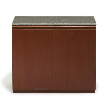 Cabinet with Marble Top by 
																	 Knoll International