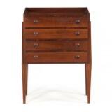 Chest of drawers of rosewood with tapering legs by 
																			 Illums Bolighus