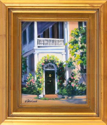 Rose-covered House Charleston Carolina by 
																	Diane Odachowski