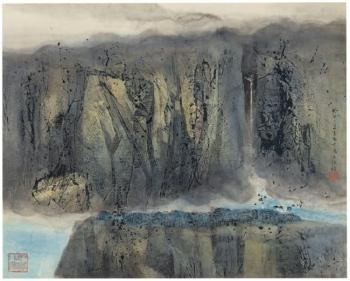 Abstract Landscape by 
																	 Wang Jiqian