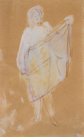 Femme Tenant Son Vêtement by 
																	Auguste Rodin