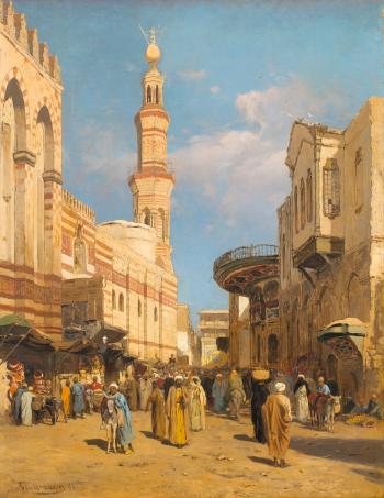 View of Cairo by 
																	Themistocles von Eckenbrecher