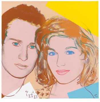 Portrait Of John Mcenroe And Tatum O'Neal by 
																	Andy Warhol