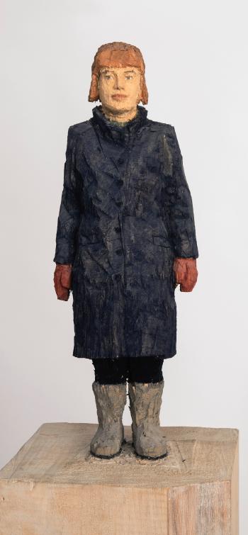 Man In Winter Clothing by 
																	Stephan Balkenhol