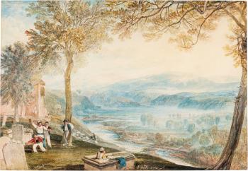 Kirkby Lonsdale Churchyard, Westmorland by 
																	Joseph Mallord William Turner