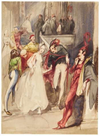 A Theatrical Scene, Probably From Faust by 
																	Alfred Elmore