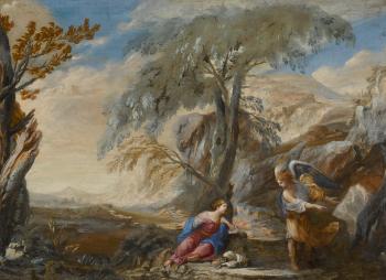 Hagar And The Angel by 
																	Domenico Gargiulio