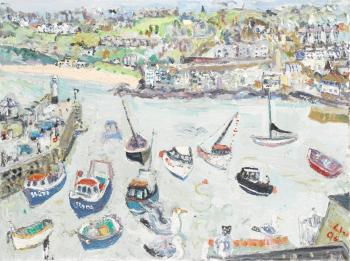 View From Back Road West, St Ives by 
																	Linda Weir
