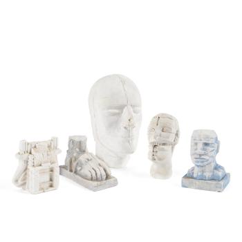 A Group of Five Figurative Plasters , and smaller by 
																	Eduardo Paolozzi
