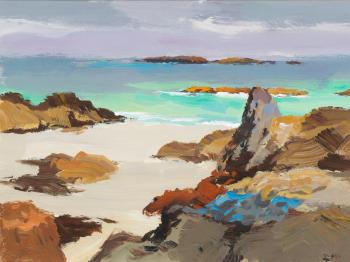 Rocky Shore, Iona by 
																	Donald McIntyre
