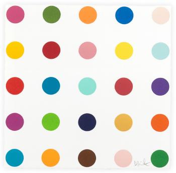 THR-Ser, from '40 Woodcut Spots' by 
																	Damien Hirst