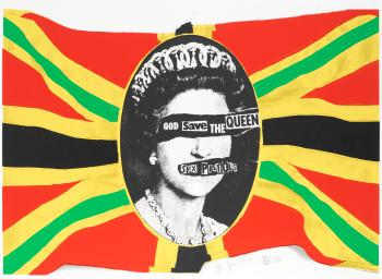 Sex Pistols: God Save The Queen (Red, Yellow & Green Colourway) by 
																	Jamie Reid