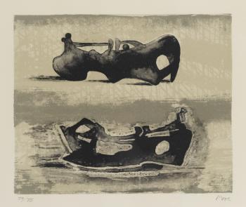 Two Reclining Figures by 
																	Henri Olive des Martigues