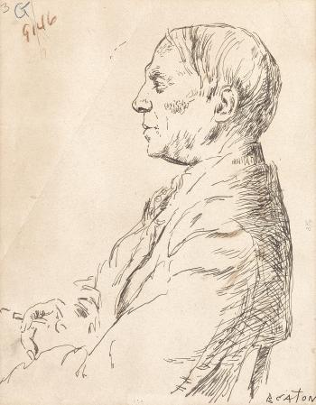 Picasso in Profile by 
																	Cecil Beaton