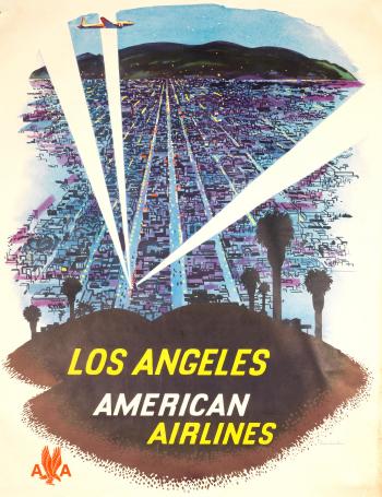 LOS ANGELES. AMERICAN AIRLINES by 
																	Fred Ludekens