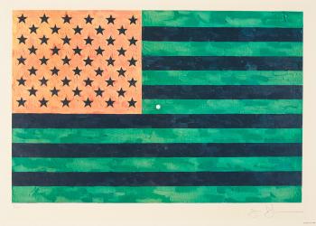 Flag (Moratorium) by 
																	Jasper Johns