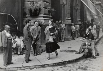 American girl in Florence, Italy by 
																	Ruth Orkin
