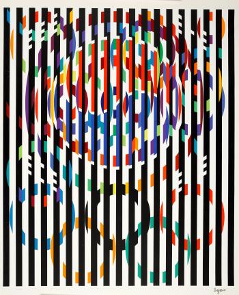 Message of Peace, from Official Arts Portfolio of the XXIVth Olympiad, Seoul, Korea by 
																	Yaacov Agam