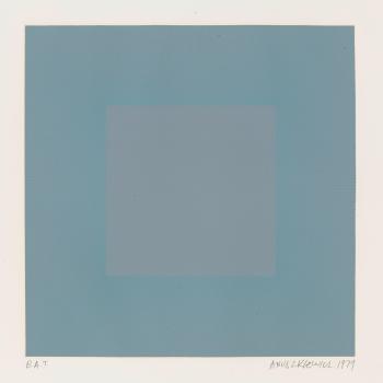 Light Blue with Silver, from Winter Suite by 
																	Richard Anuszkiewicz