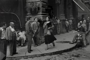 American Girl in Florence, Italy by 
																	Ruth Orkin