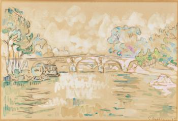 Paris. Le pont Marie by 
																	Paul Signac