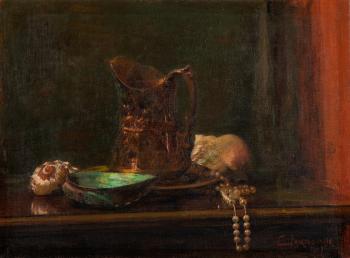 Nature morte aux coquillages by 
																	Georg Jakobides