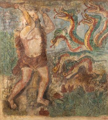 Hercule tuant l'hydre de Lerne by 
																	Theofilos Hadjimichail