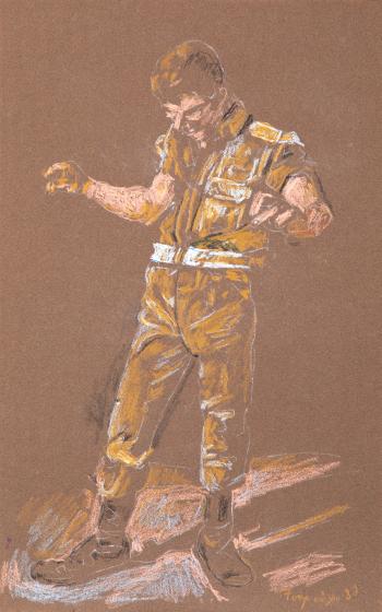 Soldat qui danse le zeibekiko by 
																	Yannis Tsaroukhis