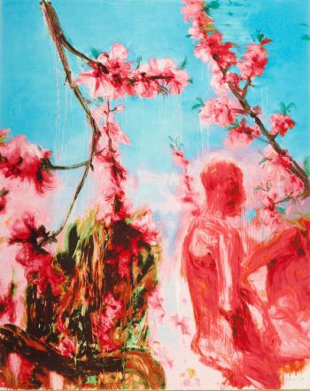 Peach Blossom (Two Figures) by 
																			Zhong Chubai