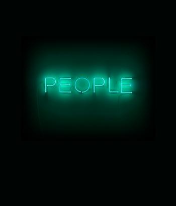 Work No. 376: People by 
																			Martin Creed