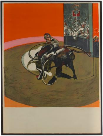 Étude pour une corrida by 
																			Francis Bacon