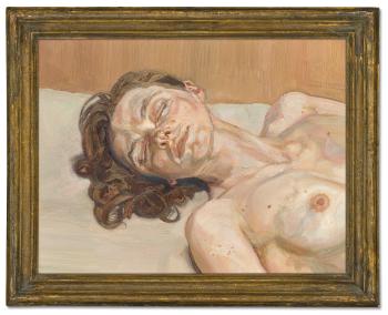 Girl with Closed Eyes by 
																	Lucian Freud