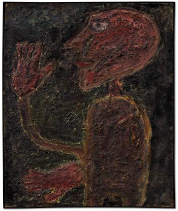 Discoureur fossile (Fossilised Speaker) by 
																	Jean Dubuffet