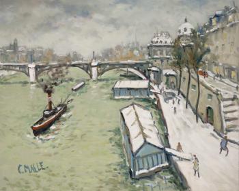 La Seine à l’Institut by 
																	Charles Malle