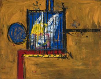 Bird Cage No.1 by 
																	Alan Davie