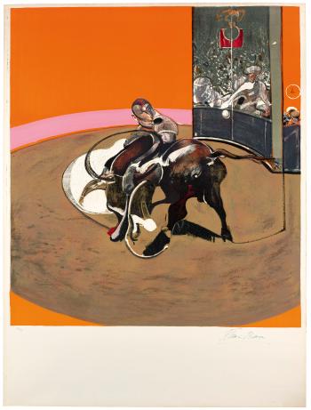 Étude pour une Corrida, after Study for Bullfight No. 1, 1969 by 
																	Francis Bacon