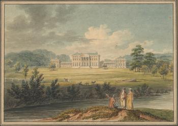 A view of Attingham Park, Shropshire by 
																	Edward Dayes