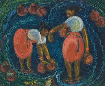 Untitled (water Carriers) by 
																	Laxman Pai