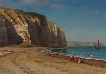 European Coast by 
																			Albert Bierstadt