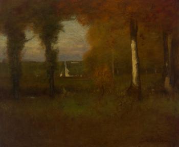 A Glimpse of the Hudson, near Tarrytown by 
																			George Inness