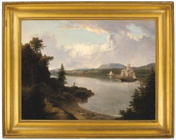 View on the St. Croix River Near Robbinston by 
																			Thomas Doughty